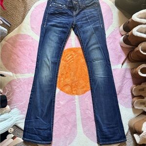 BKE Women's Dark Blue Boot Cut Jeans